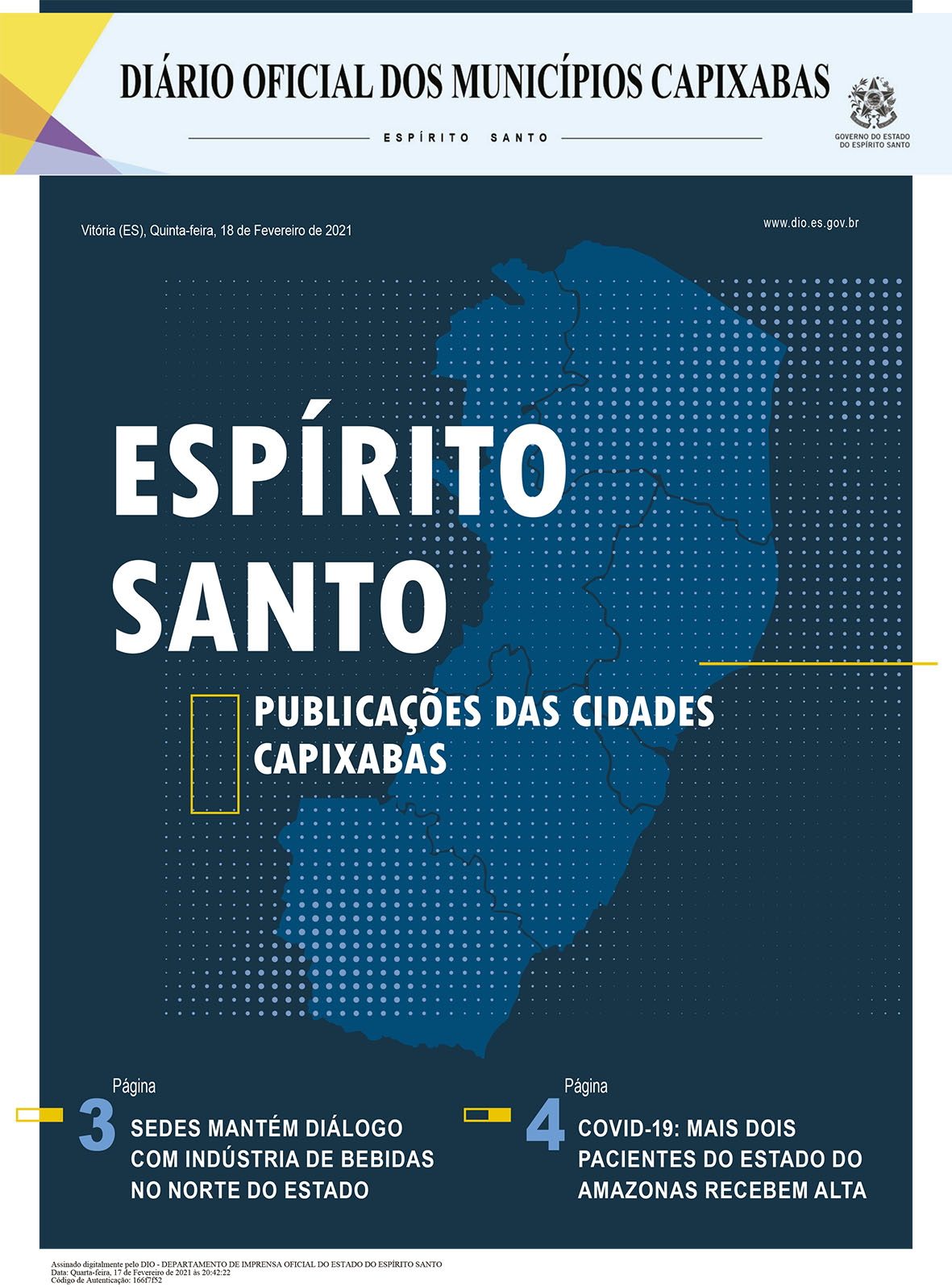 Capa Diário Oficial dos Municípios